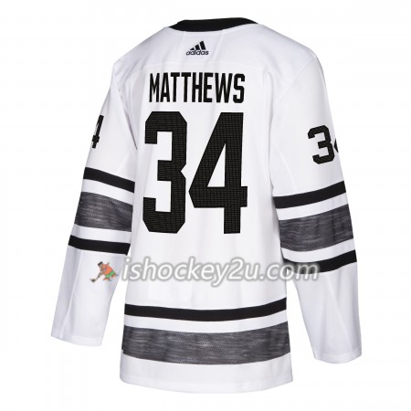 Mænd NHL Toronto Maple Leafs Trøje Auston Matthews 34 Hvid 2019 All-Star Adidas Authentic
